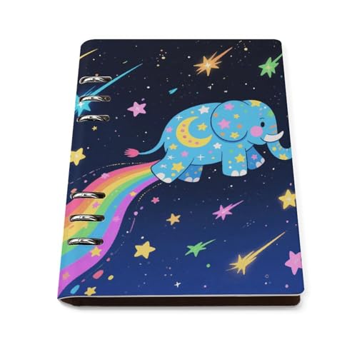Carnet de notes A5 rechargeable cuir PU 90 feuilles pour bureau