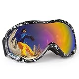 YOHOG Ski Goggles Snowboard Goggles Outdoor Anti-Fog Snow Goggles UV400 Protection OTG Goggles Snowmobile Skating Goggles with Double Lens for Men,Women,Youth Skiing Goggles Snow Sports Goggles
