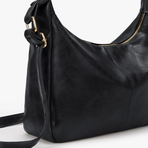 Bolso de hombro marrón para mujer miniatura 5