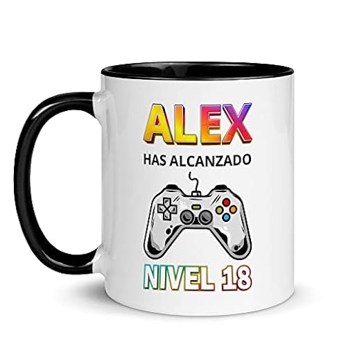 Zumo Digital Taza Gamer Personalizada Regalos de Cumpleaños Para Jugones Nivel Alcanzado, Cerámica 330ml (Negro) | Ya disponible en tu tienda friki favorita! En mundofriki.es! Zumo Digital Taza Gamer Personalizada Regalos de Cumpleaños Para Jugones Nivel Alcanzado, Cerámica 330ml (Negro) | Ya disponible en tu tienda friki favorita! En mundofriki.es!