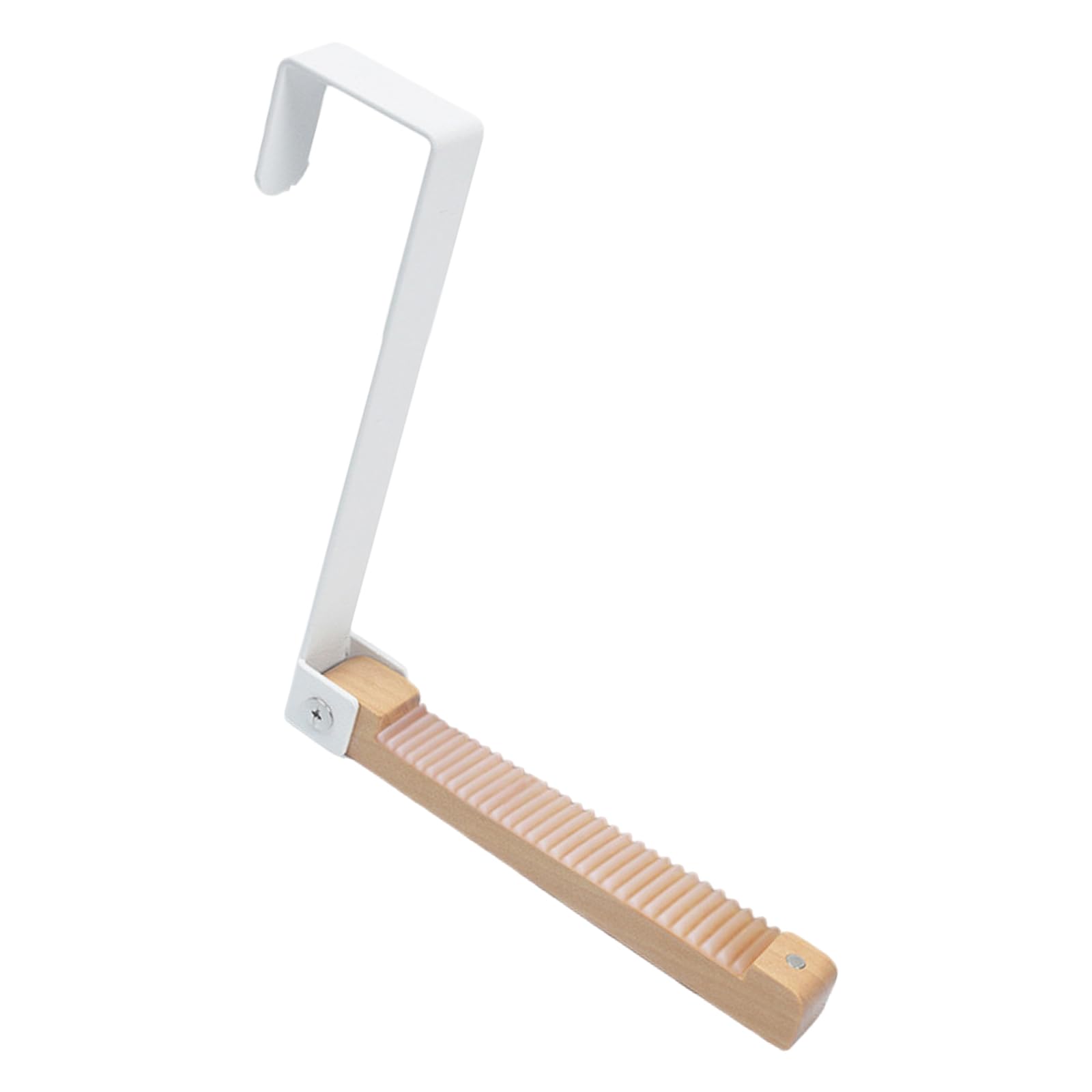 Shyyoulqe White The Door Hanger Hook Clothes Drying Rack Folding Coat Towels Hanging Rack Clothes Organizers For Laundry Bathroom Over The Door Drying