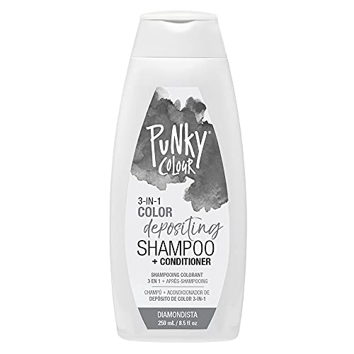 Punky Diamondista 3-in-1 Color Depositing Shampoo & Conditioner with Shea Butter and Pro Vitamin B that helps Nourish and Strengthen Hair, 8.5 oz