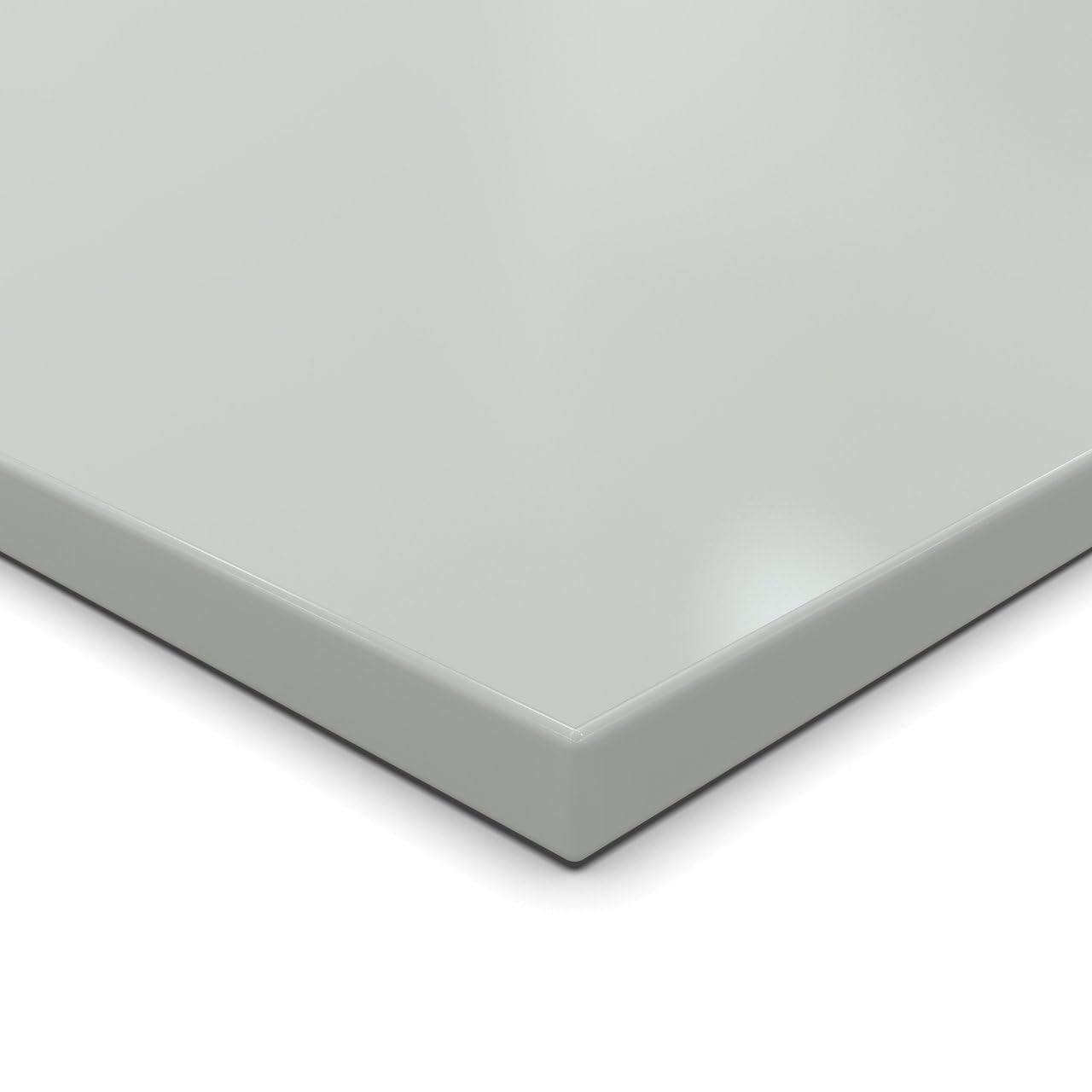 AUPROTEC Tischplatte 19mm grau 80x50 cm I Spanplatte mit 1mm ABS Kante & PU-Verleimung I melaminharzbeschichtet I elegant & wasserabweisend
