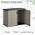 Greesum Outdoor Horizontal Storage Sheds 27 Cu.ft Resin Large Storaged Box Weather Resistance, Without Shelf, Easy to Assemble, Prefect for Garden, Patios, Backyards, Beige