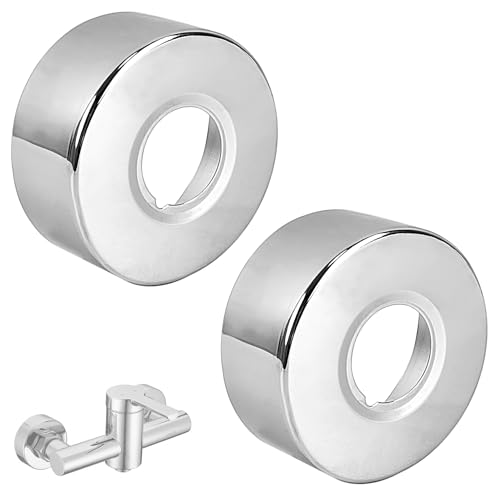 2 Piezas Embellecedor Grifo Ducha, 66 * 25 * 30 MM, Cubierta Decorativa de Acero Inoxidable, Llaves de Paso de Agua Baño, Roseta (2)