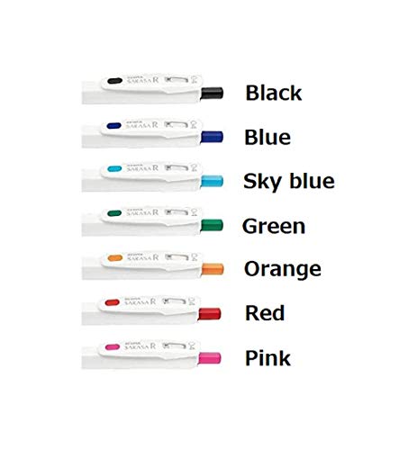 Bolígrafos Gel Retráctiles Sarasa R 0.4mm 7 Colores Set miniatura 2