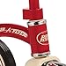 Radio Flyer 34TX Kids Beginner Classic Steel Framed 10 Inch Front Wheel Adjustable Seat Tricycle with 3 Position Push Handle, Red