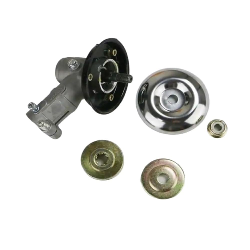 Reductor de Caja de Engranajes for Cabezal de desbrozadora de 26 mm y 9 estrías, Compatible con 52 CC, 5 en 1