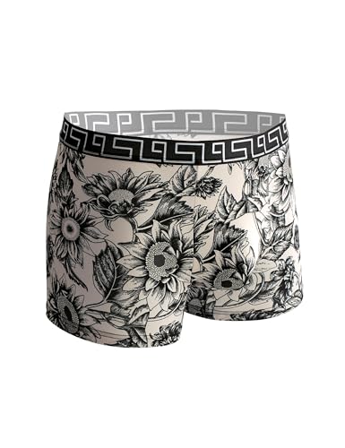 Mens Underwear Performance Boxer Briefs Comfy Stretch Regular Long Boxers for Men