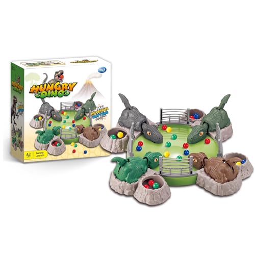 Dinosaur Hungry Hippo Game for Kids Hungry Dino Board Games Dinosaur Gifts Dino Toys Party Games for Ages 6 and Up for 2 to 4 Players