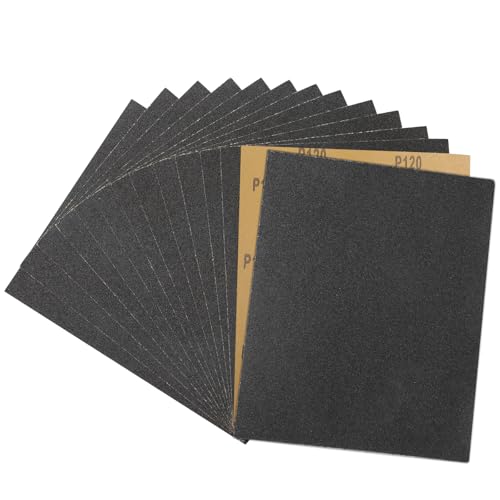STEBRUAM 230x280mm Papel De Lija,15 Piezas Lija Agua lijado de metales y pulido automotriz Acabado de muebles de madera Lijado