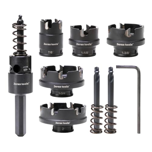 Jetax Tools 5 PCS TCT Quick Change Hole Saw Kit, 7/8