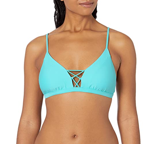 Image of Body Glove Women's Phoebe Fixed Triangle Bikini Top Swimsuit, Sea Mist, X-Large