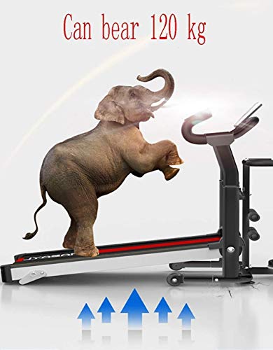 Image of Folding Treadmills Treadmill Home Fitness Mute Widening Foldable Middle Aged and Elderly Walkinghine Home Equipment Indoor Flat