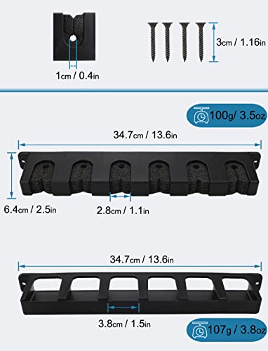 Image of Fishing Rod Holders Vertical Rod Rack, Fishing Pole Holders for Garage, Wall, Ceiling Rod Stand