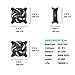 upHere USB Computer Fan, Dual 120mm Silent Fan for Computer Cases, PlayStation, Xbox Cooling, U1203