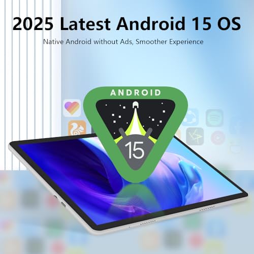 Image of Crelander 10.1 Inch Android 15 Tablet, 12GB+128GB Android Tablet, 5000mAh Battery, 1280x800 Touchscreen, WiFi /Bluetooth, Bundle with Case, Keyboard, Mouse & Stylus(Pink)
