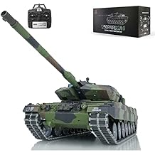 Toucan RC Hobby Henglong 1/16 7.0 Leopard2A6 RC Tank 3889 Barrel Recoil Metal Tracks W/Rubbers BB Airsoft That Shooting BB Bullets