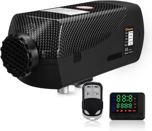Sunster 12V 8KW Luft Dieselheizung Standheizung, Luftheizung Air Diesel Diesel Standheizung Lufterhitzer, Dieselheizung mit LCD-Display & Fernbedienung für Auto RV Boote LKW Wohnmobil Bus