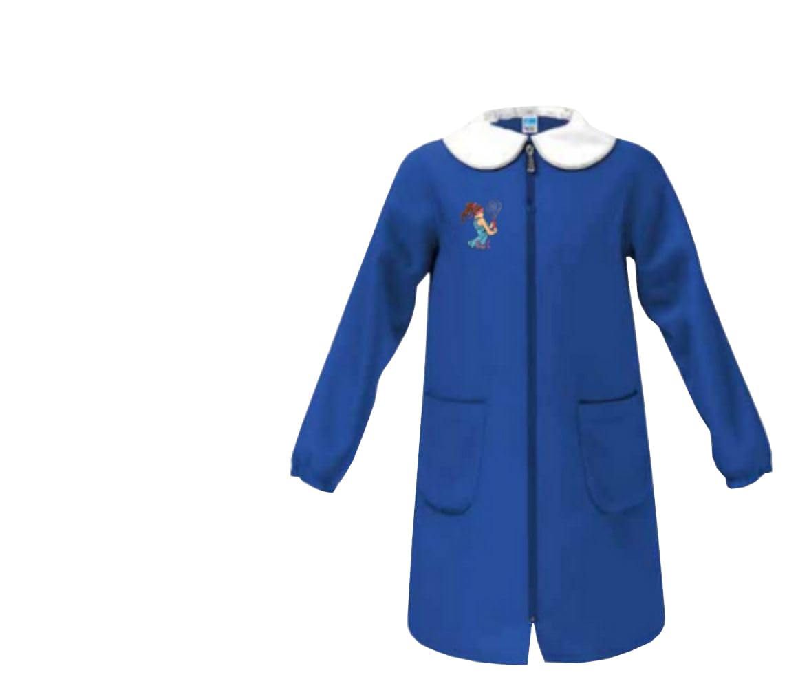 Siggi Happy School Grembiule Scuola Bambina Con Zip, Colore Bluette, Articolo 33gr4219