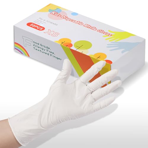 Zomchain Nitrile Gloves Disposable Nitrile Gloves, Latex Free Gloves 4 Mil, Nitrile Gloves For Kids/Adult Powder Free cover