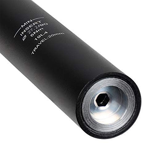 DNM Suspension Mountain MTB Road Bike Bicycle Seatpost Seat Shock Absorber Post - Travel: 20mm Vertical & 15mm Horizontal - Shockstop - 27.2mm x 350mm - Recommended Load Weight 176 to 220 lbs