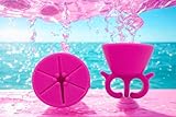 Wearable Nail Polish Holder Ring, Manicure and Pedicure Accessories (Princess Pink)