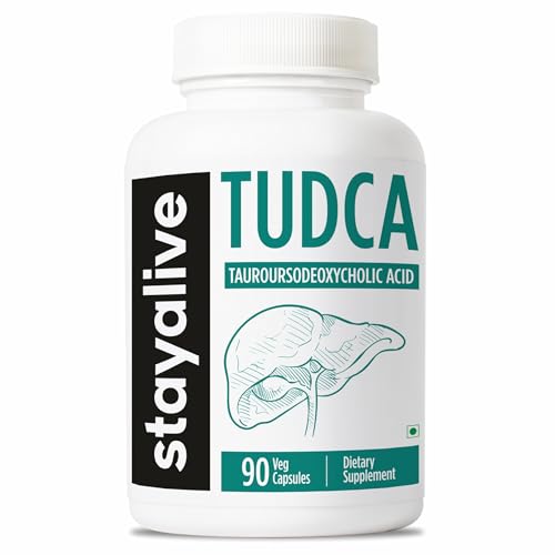 Image of STAY ALIVE Tudca Supplement 500mg, 90 Capsules for Liver Support, Non-GMO & Gluten Free Tauroursodeoxycholic Acid Capsules for Men and Women