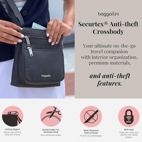 Image of Baggallini Securtex Anti-Theft Crossbody