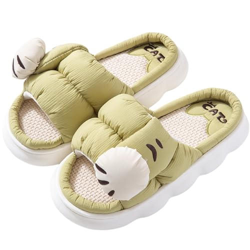 Cotton and linen slippers Men's and women's home slippers Cartoon slippers Seasonal slippers