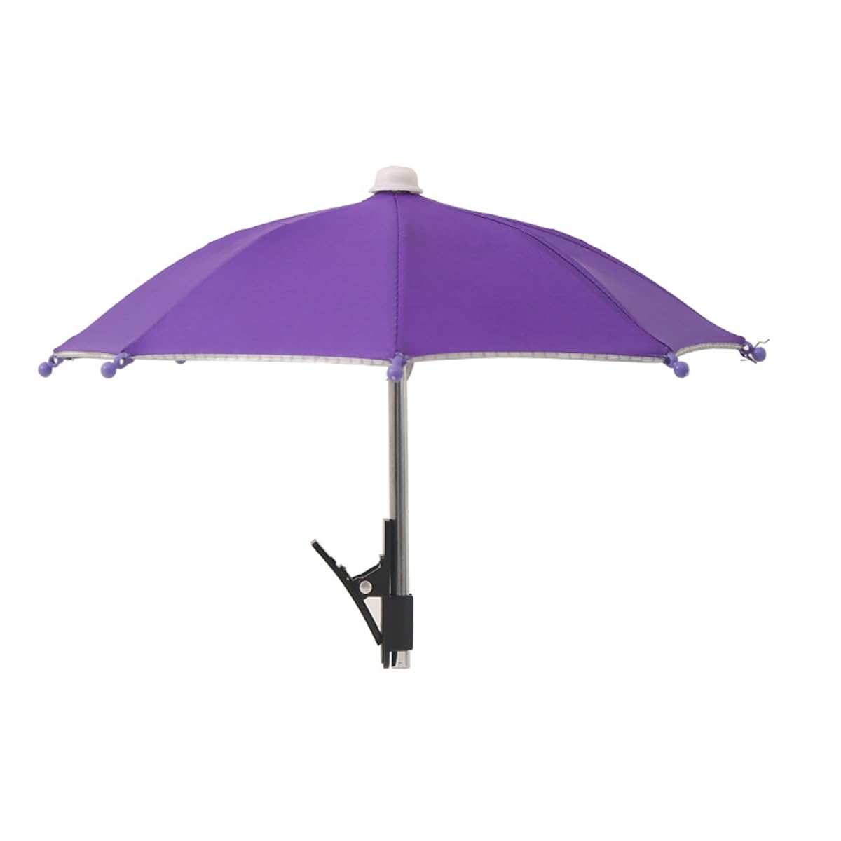 EHOTER Phone Umbrella for Sun Mini Anti-Glare Adjustable Pphone Sun Shade Shield Cell Phone Umbrella Clip for Travel and Vacation Car Camping Outdoor Beach (Purple)