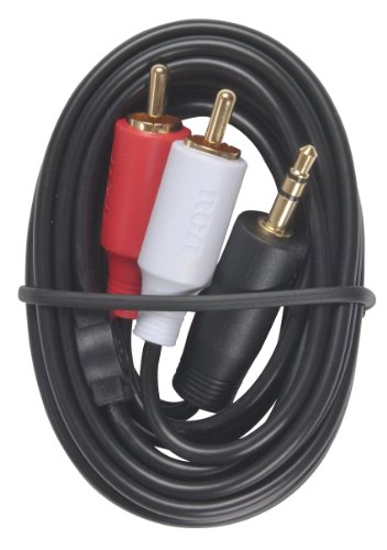 Cable adaptador de audio RCA 3.5mm de 3 pies miniatura 2