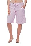 Missy Women's 100% Linen Bermuda Shorts with pockets