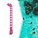 predolo Surface Marker Buoy Inflatable Tube with Reflective Strip Water Sports Waterproof High Visibility Scuba Closed Bottom, Pink, Length 1.5M