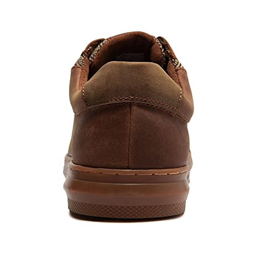 Image of Men's Fashion Casual Oxford Sneakers Suede Leather Walking Shoes for Men Comfortable Daily Footwear Size 7
