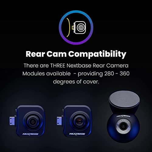 Nextbase 622GW DashCam 4K 30 fps, WiFi, GPS, Bluetooth- Alexa zintegrowana kamera wideo HD na desce rozdzielczej do nagrywania z przodu 140° kąt widzenia