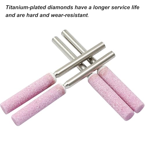 Coufce Pacote com 6 amoladores de motosserra de diamante de 1,5 cm, lixa de pedra de moagem de rebar