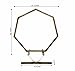 7ft Wooden Heptagonal Wedding Arch, Rustic Garden Arbor, Photo Booth Backdrop Stand, Boho Wedding Decor, Natural Wood Wedding Arch