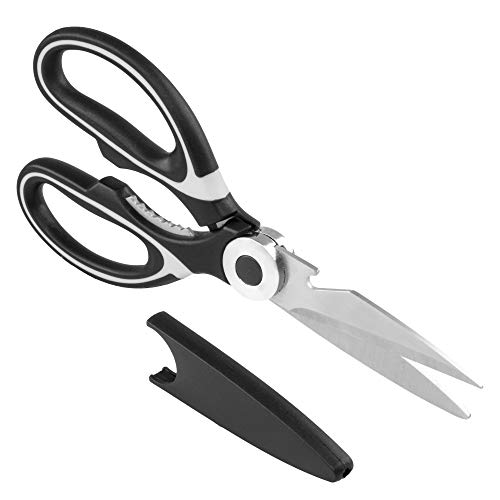 BBSol Kitchen Scissors Heavy Duty Kitchen Scissors Multipurpose Stainless Steel Premium Quality Kitchen Scissors Dishwasher Safe Sharp Scissors for Cutting Chicken Poultry Meat Fish Herb Pizza