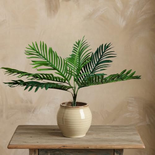 Image of Kayra Decor Natural Looking Areca Palm | Ornamental Plant for Interior | Indoor Tropical Plant for Home /Shop /Office Decor /Gifting Artificial Plant with Nursery Pot (1.75 ft, Green)