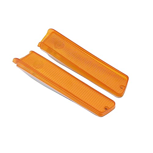 1 Pair Left Right Front Turn Signal Lights Amber Compatible With 73 74 75 76 77 78 79 FORD F-150 F150 Truck and 78-79 Bronc