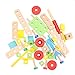 Tomaibaby Tuercas Y Tornillos de Madera Juguete de Aprendizaje Educativo Aprobado por Vástago para Niños Pequeños Bebés