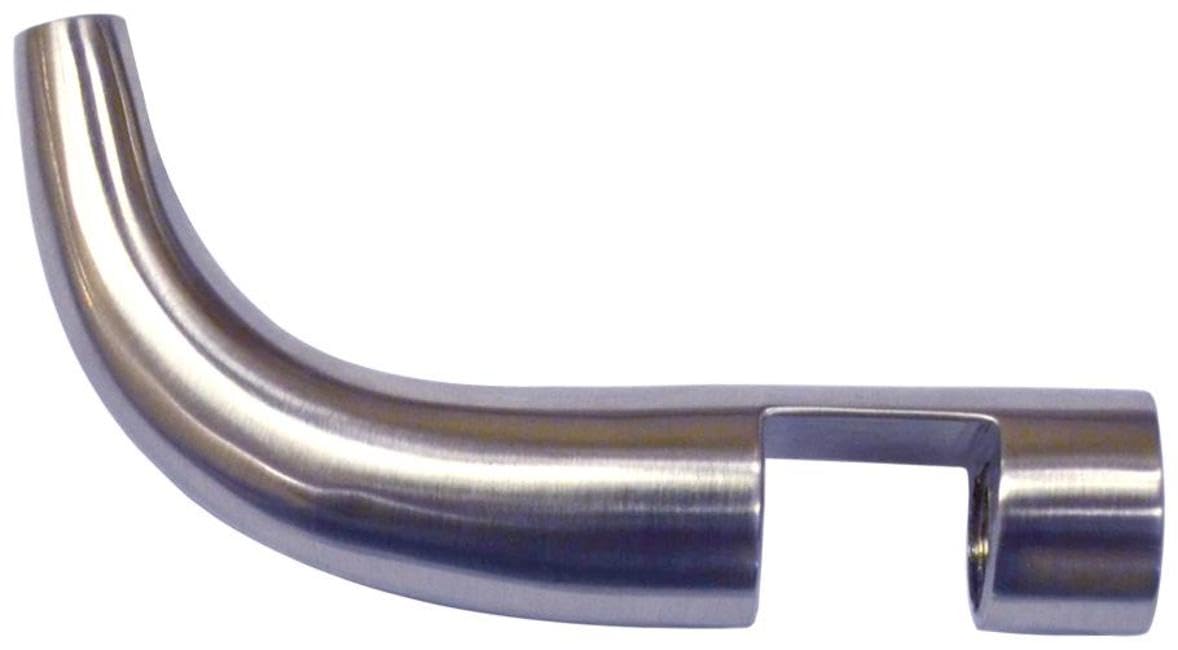 whitehaus whshk01-bn Dusche Tür Haken zum Aufschieben Dusche Tür Bademantel/Handtuch Haken, nickel gebürstet