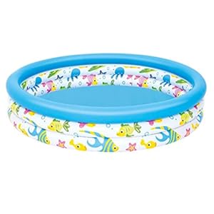 WINBST Kinderbadje, familiezwembad, baby, lounge, opblaasbaar, rond zwembad, kinderzwembad voor zwemmen, spelen, opzetzwembad voor tuin, outdoor