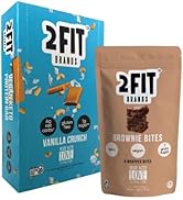 2FIT BRANDS Protein Bars + Keto Brownie Bites Vegan, Gluten Free, Plant Based, High Protein Snack...
