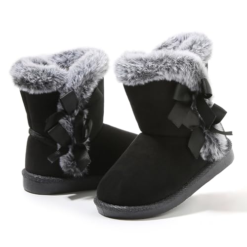 Image of Femizee Girls Boys Warm Winter Boots Kids Outdoor Snow Boots(Toddler /Little Kid)