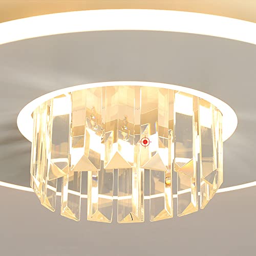 Lumières chambre moderne avec plafonnier LED rond et télécommande - 5