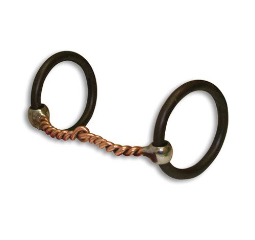The Bob Avila Collection by Professionals Choice Equine O-Ring Copper Twist Mouth Snaffle Bit