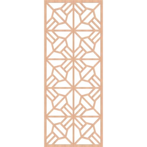 Image of Auburn Decorative Pierced Fretwork Wood Wall Panels, 27 3 /8 inchW x 69 3 /8 inchH x 3 /8 inchT, Alder