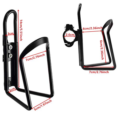 Eforcar Bike Bicycle Handlebar Aluminum Alloy Water Bottle Holder Cages + Adapter #TOP2